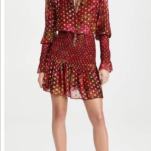 Farm Rio Banana Flower Smocked Dress size S